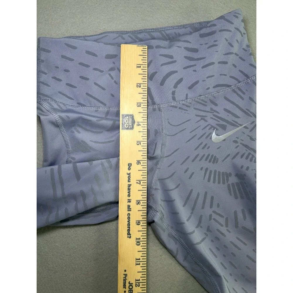 Nike Dri-FIT Leggings Women XS Purple Abstract Print Mesh Panel Active Tight‎